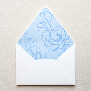 Magnolia Invitation Envelope Liner