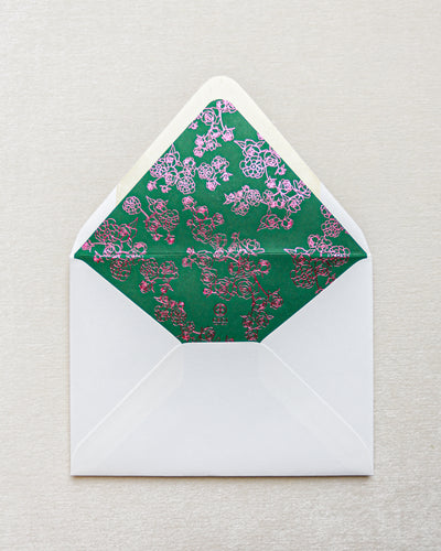 Petite Roses Invitation Envelope Liner