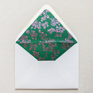 Petite Roses Invitation Envelope Liner