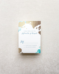 Chloe Reply Card - Blue