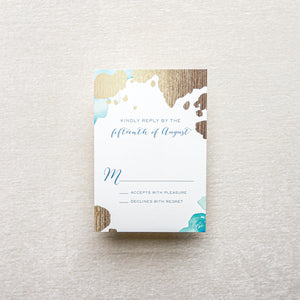 Chloe Reply Card - Blue