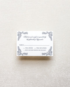 Florentine Fanciful Reply Card