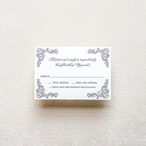 Florentine Fanciful Reply Card