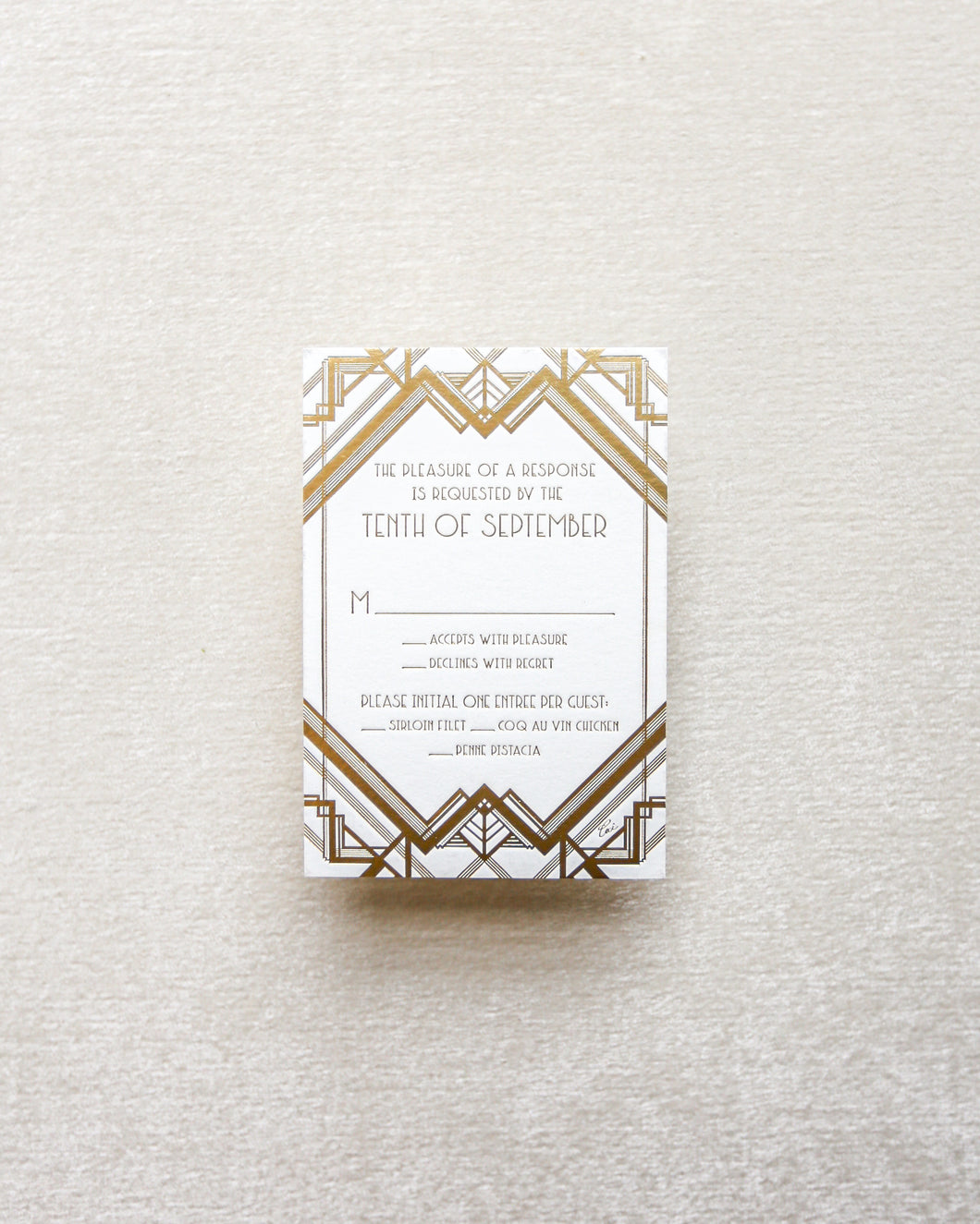 Gatsby Reply Card