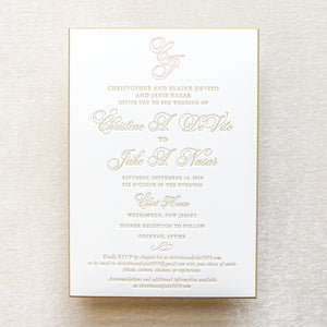 Ariana Monogram Invitation