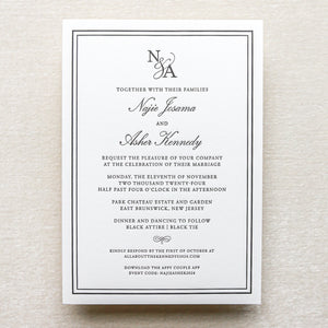 Charlie Monogram Invitation