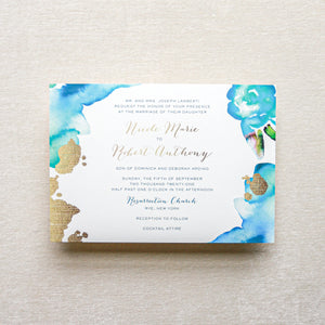 Chloe Invitation - Blue