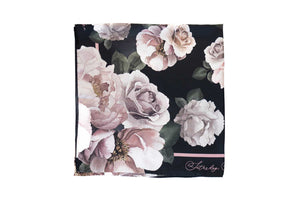 Peony Maha Silk Scarf Save-the-Date