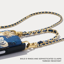 Load image into Gallery viewer, Rae Magnet Duet Pouch Set - Ceci Indigo Floral/Gold
