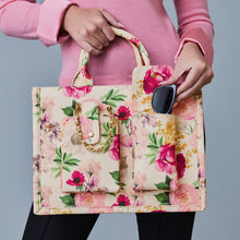 Load image into Gallery viewer, Book Tote - Ceci Ivory Floral