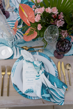 Load image into Gallery viewer, Turquoise Palm Court Napkin