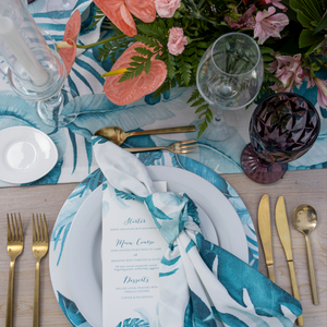 Turquoise Palm Court Napkin