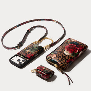 Ceci Dark Floral Cheetah Valentina Essentials Set
