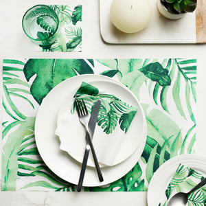 Tropical Palm Cotton Placemats