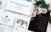 Load image into Gallery viewer, Peony Maha Black Garden Table Signs