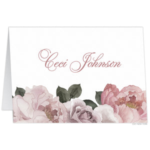 Peony Maha Lush Tented Escort/Place Card