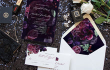 Load image into Gallery viewer, Violet Celine Bouquet Reply Card Envelope