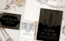 Load image into Gallery viewer, Drape me in Pearls Chandelier Invitation