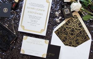 Gatsby Monogram Invitation Envelope