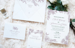 Fresh Picked Bouquet Invitation Envelope