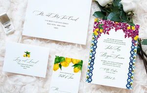 Capri Tented Escort/Place Card