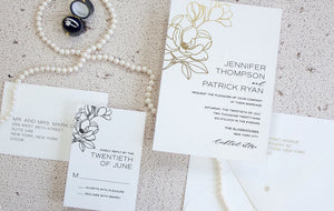 Petite Magnolia Save the Date Envelope