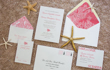 Load image into Gallery viewer, Coral Cove Invitation Envelope Liner