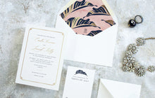 Load image into Gallery viewer, Modern Palm Leaf Save the Date