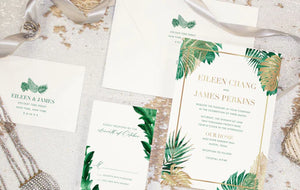 Royal Palms Invitation Envelope Liner
