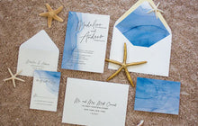 Load image into Gallery viewer, Seaside Breeze Invitation Envelope Liner