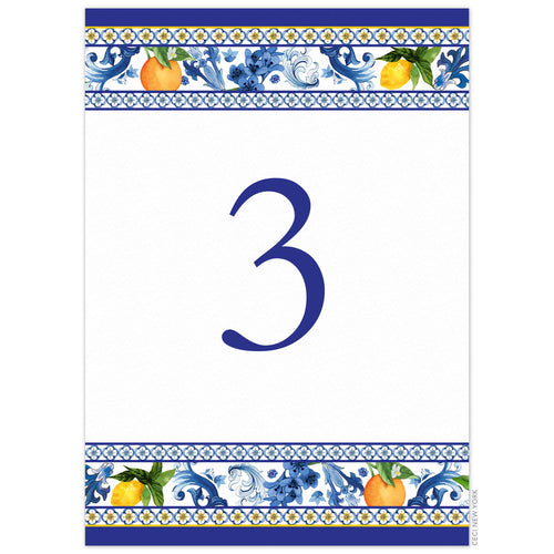 Fiorella Tile Table Signs