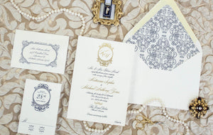 Florentine Fanciful Invitation Envelope Liner