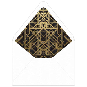 Gatsby Invitation Envelope Liner