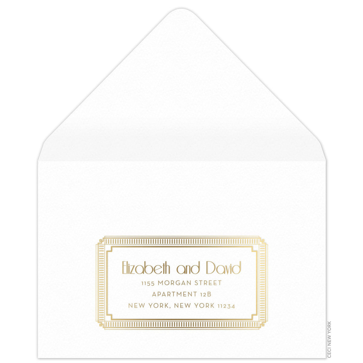 Reply. Name Frame Ombre Rain Frame Reply Card Envelope – Ceci New York