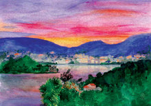 Load image into Gallery viewer, Golden Hour at Lake Como by Ceci New York