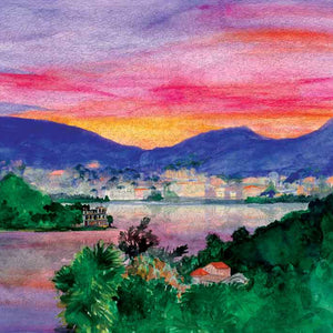 Golden Hour at Lake Como by Ceci New York