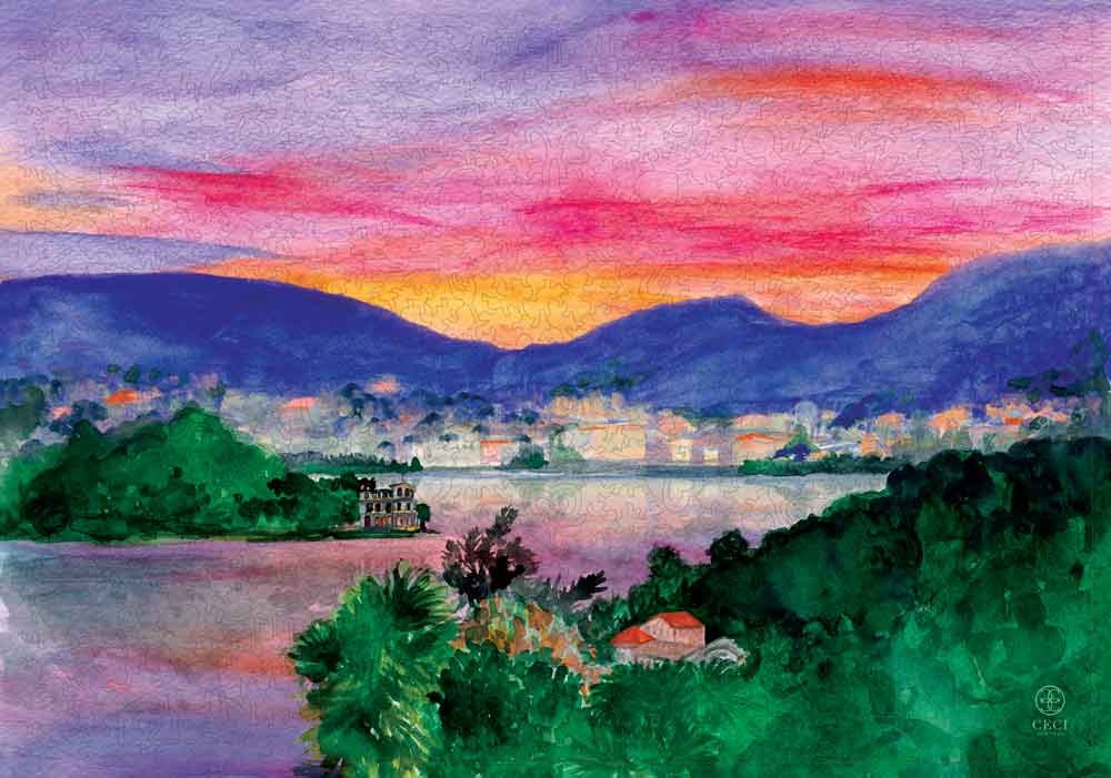 Golden Hour at Lake Como by Ceci New York