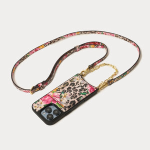 Crossbody and Wristlet Set in Ceci Cheetah/Gold