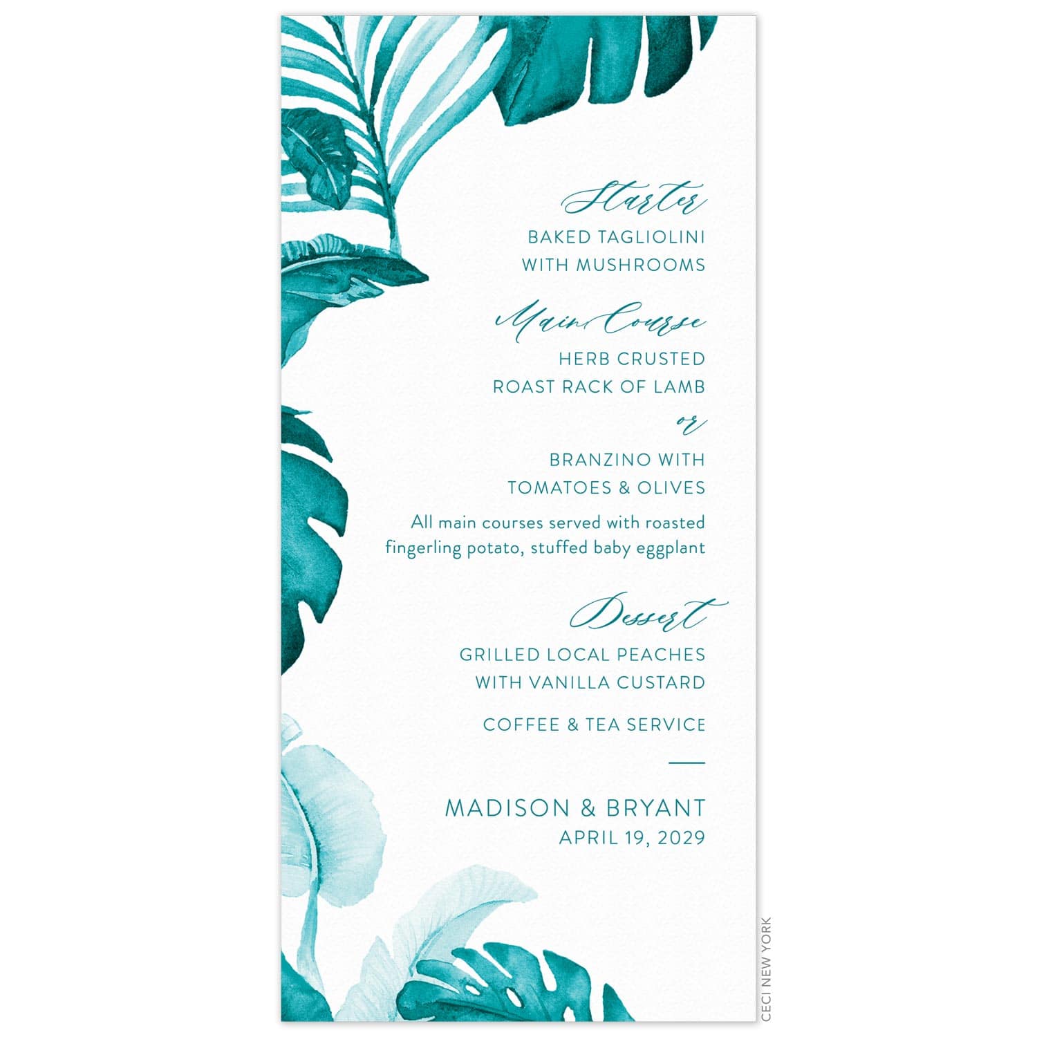 Turquoise Wedding Invitations