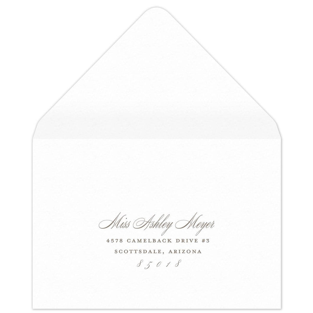 Ariana Reply Card Envelope