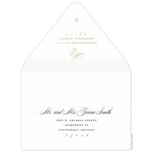 Ariana Monogram Invitation Envelope