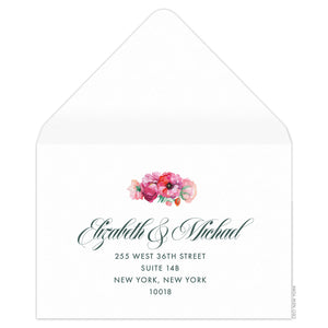 Bouquet Reply Card Envelope