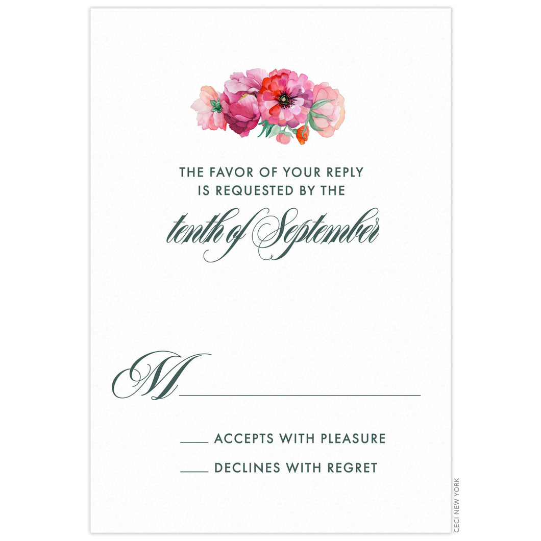 Bouquet Reply Card