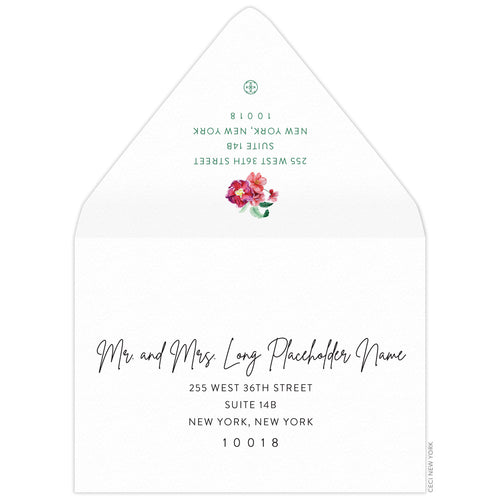 Hibiscus Palm Save the Date Envelope