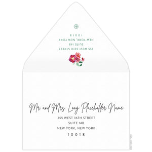 Hibiscus Palm Save the Date Envelope