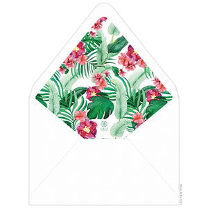 Hibiscus Palm Envelope Liner