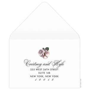 Peony Maha Bouquet Reply Card Envelope