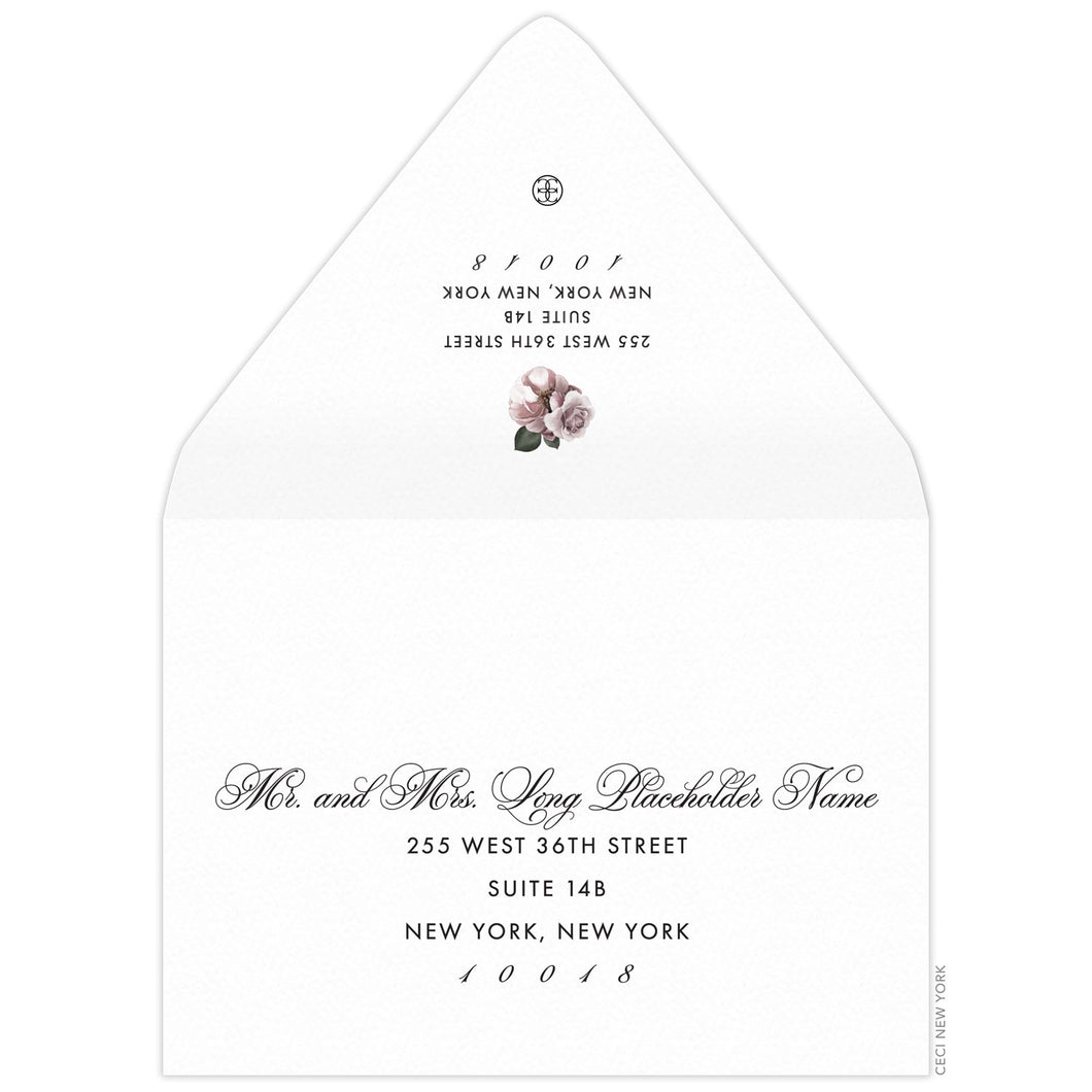 Peony Maha Save the Date Envelope