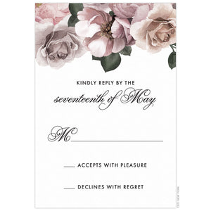 Peony Maha Lush Reply Card