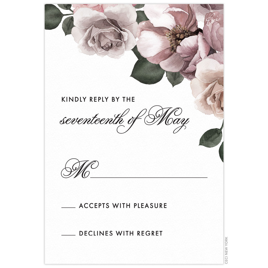 Peony Maha Reply Card